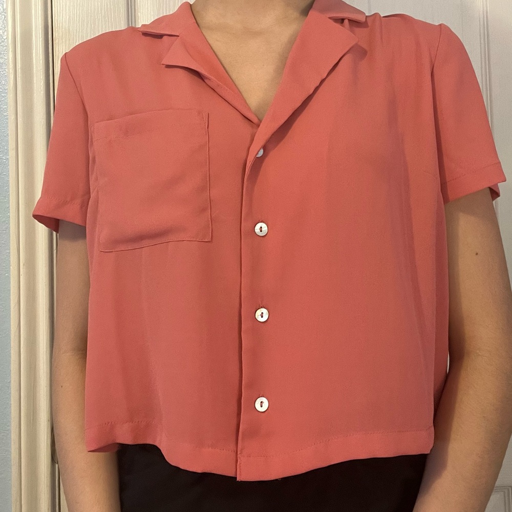 Pink Button Up shirt